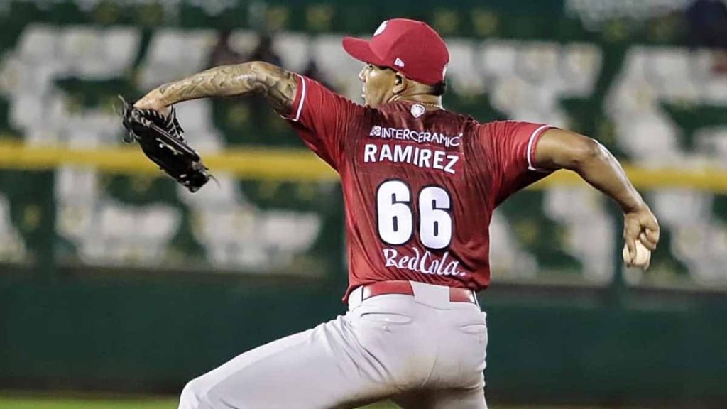 JC Ramirez en su paso por Diablos Rojos